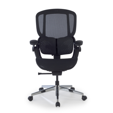 ergonomische bureaustoel zwart erghos one zonder hoofdsteun netstof mesh 3d verstelbare armleuningen dubbele lumbale steun 5