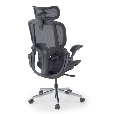 ergonomische bureaustoel zwart erghos one met hoofdsteun netstof mesh 3d verstelbare armleuningen dubbele lumbale steun hoofdsteun 12