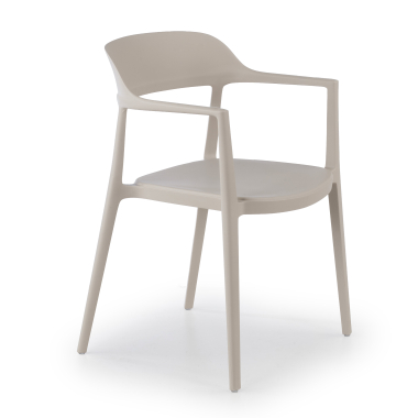 vergaderstoel beige riga kunststof zonder armleuningen 1