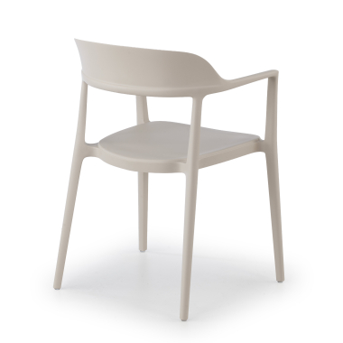 vergaderstoel beige riga kunststof zonder armleuningen 9