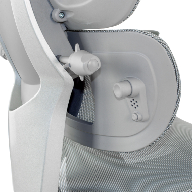 ergonomische bureaustoel grijs erghos x4 pro netstof mesh 6d verstelbare armleuningen dubbele lumbale steun hoofdsteun uitschuifbare voetensteun 9