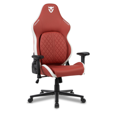 gamestoel wit rood vanguard kunstleder beweegbare armleuningen hoofdsteun kussen hoofdsteun 13