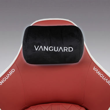 gamestoel wit rood vanguard kunstleder beweegbare armleuningen hoofdsteun kussen hoofdsteun 8