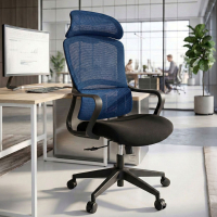 Ergonomische bureaustoel Nebula, met rugsteun