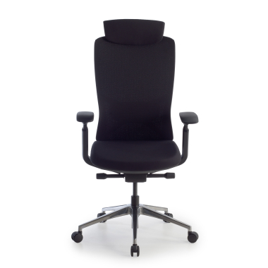 ergonomische bureaustoel zwart gemini stof 4d verstelbare armleuningen 3