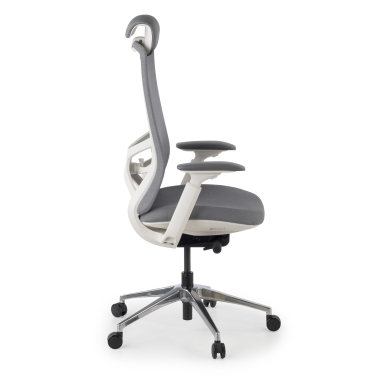 ergonomische bureaustoel grijs gemini stof 4d verstelbare armleuningen 4