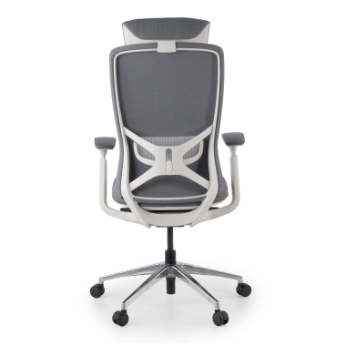 ergonomische bureaustoel grijs gemini stof 4d verstelbare armleuningen 8