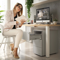Smalle ladeblok op wieltjes Xenon Slim, 3 lades