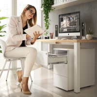 Smalle ladeblok op wieltjes Xenon Slim, 3 lades