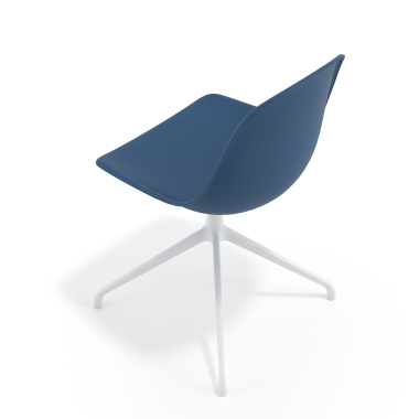 kuipstoel wit blauw basis piramide kunststof zonder armleuningen 7