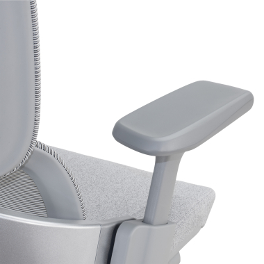 ergonomische bureaustoel wit grijs ergonomische stoel zenpro aluminium netstof mesh 4d verstelbare armleuningen dubbele lumbale steun hoofdsteun 18