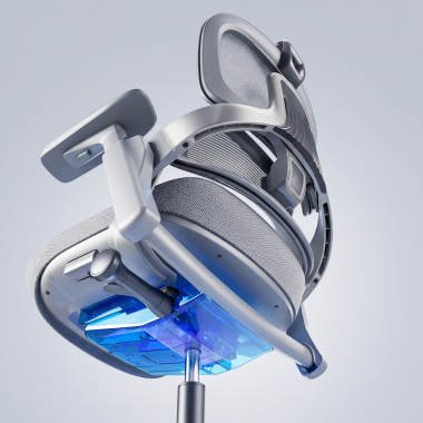 ergonomische bureaustoel wit grijs ergonomische stoel zenpro aluminium netstof mesh 4d verstelbare armleuningen dubbele lumbale steun hoofdsteun 11
