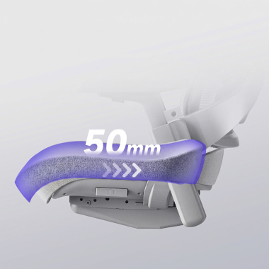 ergonomische bureaustoel wit grijs ergonomische stoel zenpro aluminium netstof mesh 4d verstelbare armleuningen dubbele lumbale steun hoofdsteun 13