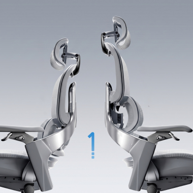 ergonomische bureaustoel wit grijs ergonomische stoel zenmax aluminium voetensteun netstof mesh 4d verstelbare armleuningen dubbele lumbale steun hoofdsteun uitschuifbare voetensteun 11