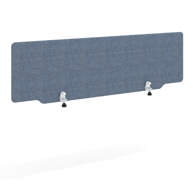 bureauschermen blauw aluminium structuur 3