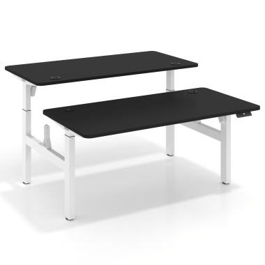 zit stabureau wit pure black erghos go 1