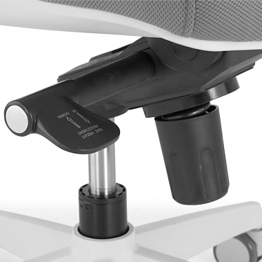 draaistoel wit grijs stoel witte structuur netstof mesh 1d verstelbare armleuningen 8