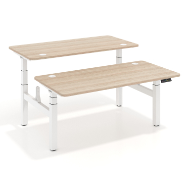 zit stabureau wit flax oak erghos pro 1