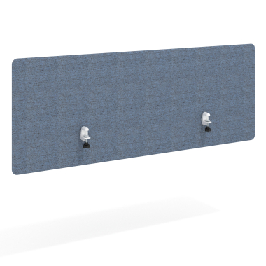 bureauschermen blauw aluminium structuur 3