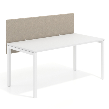bureauschermen beige aluminium structuur 4