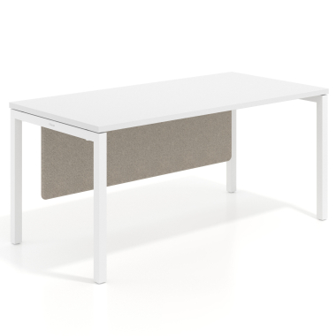 bureauschermen beige aluminium structuur 4