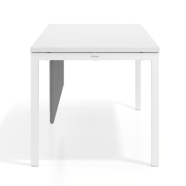 bureauschermen grijs aluminium structuur 2