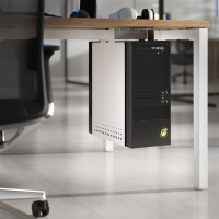 CPU-houder Zero, vaste montage onder het bureau