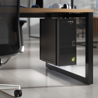 CPU-houder Zero, vaste montage onder het bureau