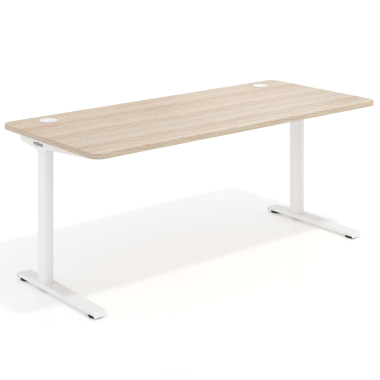bureautafel wit flax oak witte structuur 1