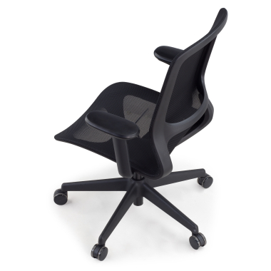 design bureaustoel zwart muse netstof mesh 3d verstelbare armleuningen 8