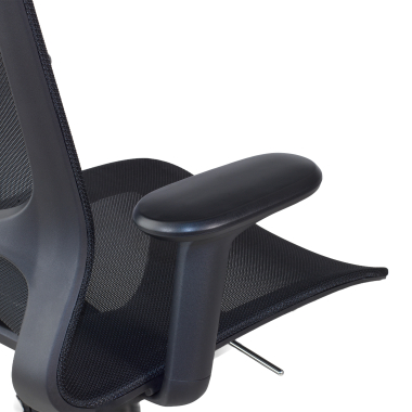 design bureaustoel zwart muse netstof mesh 3d verstelbare armleuningen 5
