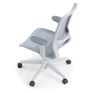 design bureaustoel grijs muse netstof mesh 3d verstelbare armleuningen 8