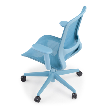 design bureaustoel blauw muse netstof mesh 3d verstelbare armleuningen 8