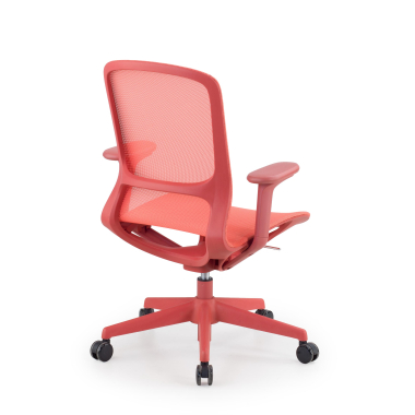 design bureaustoel rood muse netstof mesh 3d verstelbare armleuningen 8