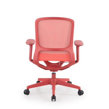design bureaustoel rood muse netstof mesh 3d verstelbare armleuningen 6