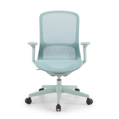 design bureaustoel groen muse netstof mesh 3d verstelbare armleuningen 3