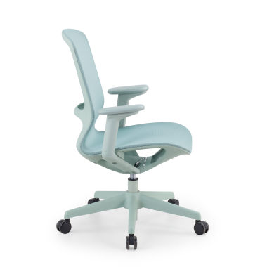 design bureaustoel groen muse netstof mesh 3d verstelbare armleuningen 4