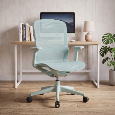 design bureaustoel groen muse netstof mesh 3d verstelbare armleuningen 2