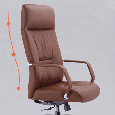 Ergonomische rugleuning met 3 steunzones