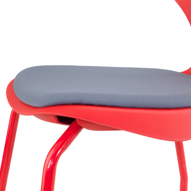 stoel met schrijfblad rood stoel met wielen kunststof zonder armleuningen 6