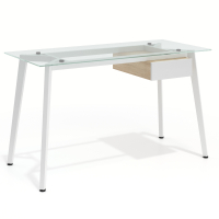 Glazen bureau Prisma met...