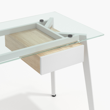 bureautafel wit prisma 4