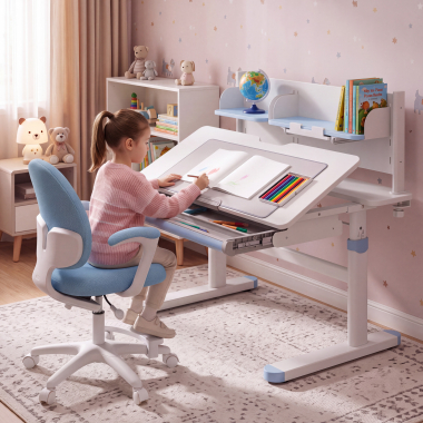 jeugdbureau wit blauw ergokid 2