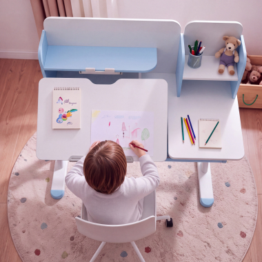 jeugdbureau wit blauw ergokid 4