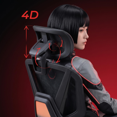ergonomische bureaustoel zwart glide ultra netstof mesh 5d verstelbare armleuningen lumbale steun hoofdsteun uitschuifbare voetensteun 11