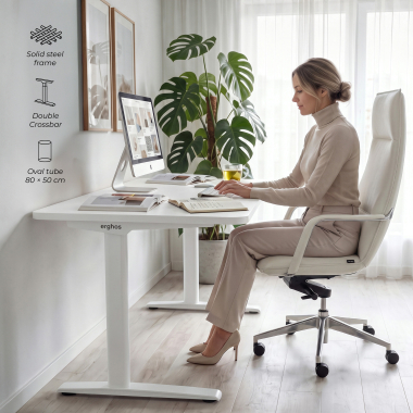 bureautafel wit flax oak witte structuur 6