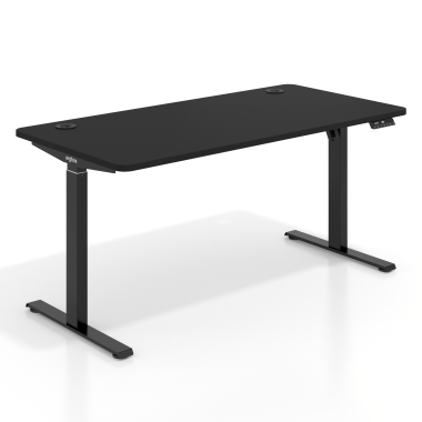 zit stabureau zwart pure black erghos go 1