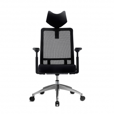ergonomische bureaustoel zwart shifter netstof mesh 3d verstelbare armleuningen lumbale steun hoofdsteun 3