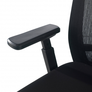ergonomische bureaustoel zwart shifter netstof mesh 3d verstelbare armleuningen lumbale steun hoofdsteun 7