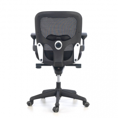 ergonomische bureaustoel zwart bureaustoel netstof mesh beweegbare armleuningen lumbale steun 7